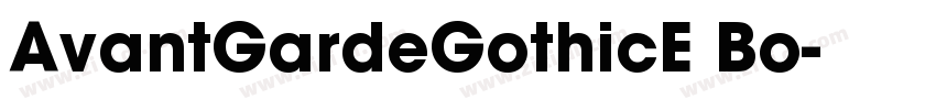 AvantGardeGothicE Bo字体转换